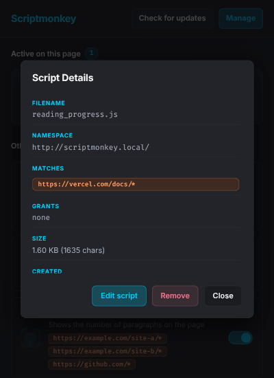 Scriptmonkey Popup Overlay